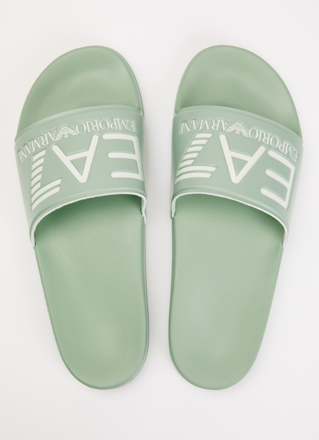 Armani Slipper met logo - detail 4 lindegroen