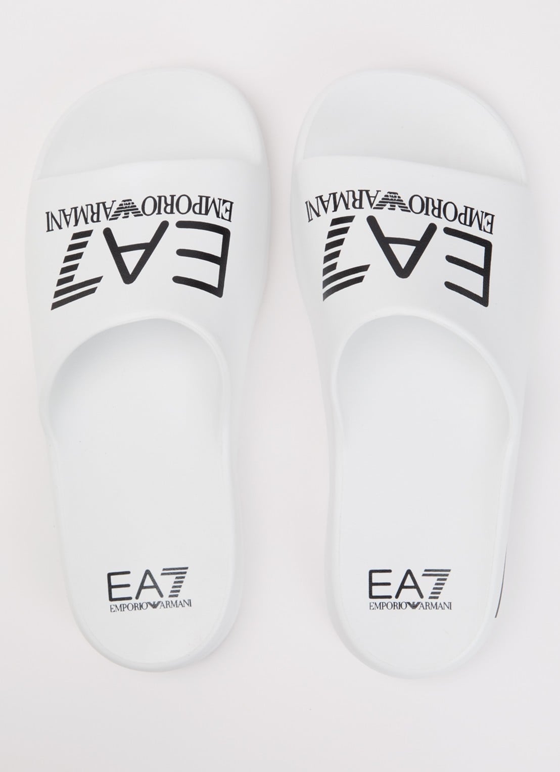 Armani Slipper met logo - detail 4 wit