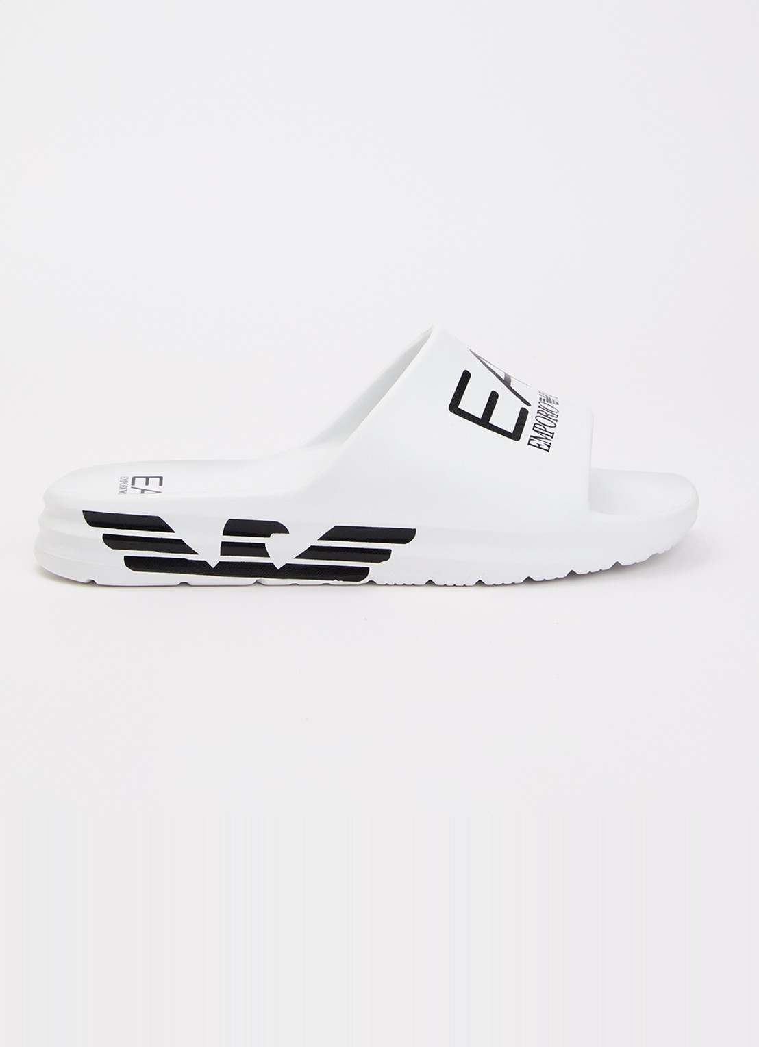 Armani Slipper met logo - voorkant 2 wit