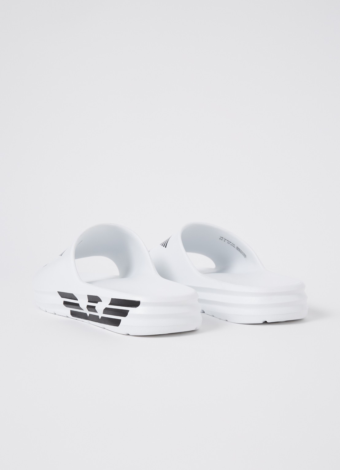 Armani Slipper met logoprint - achterkant 5 wit