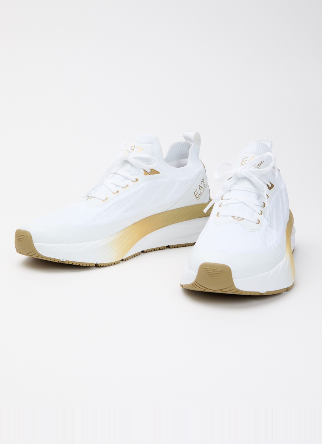 Armani Sneaker met gebreid bovenwerk - detail 3 wit