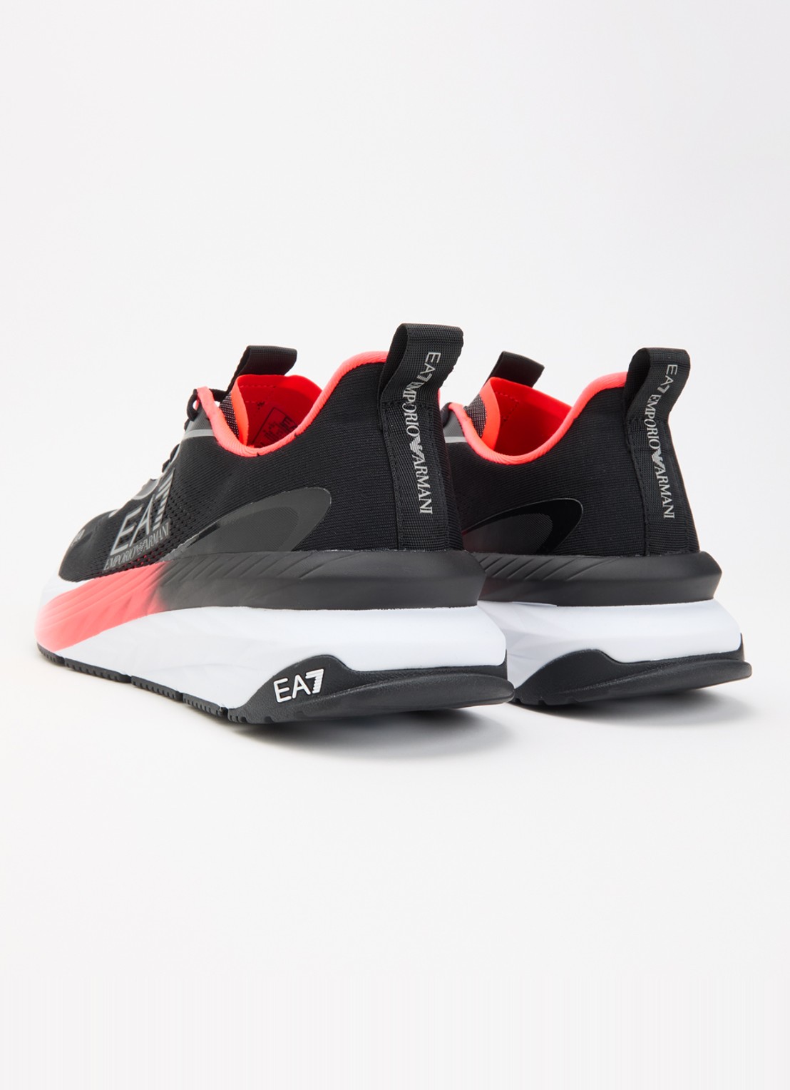 Armani Sneaker met gebreid bovenwerk - achterkant 5 wit