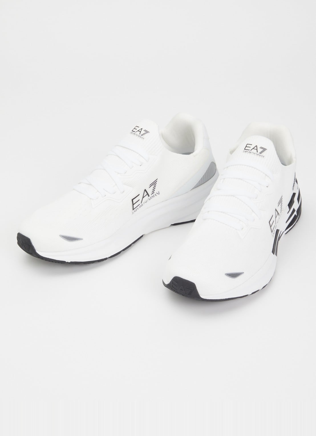 Armani Sneaker met gebreid bovenwerk - detail 3 wit