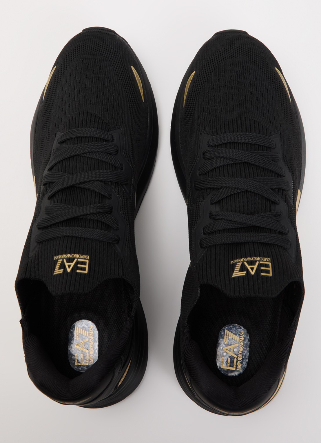 Armani Sneaker met gebreid bovenwerk - detail 2 zwart