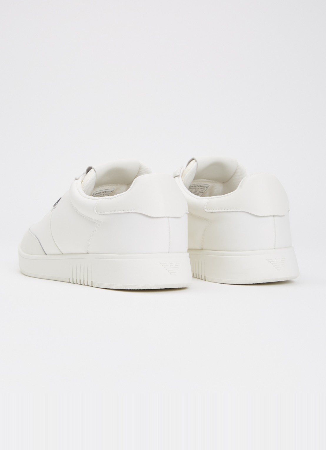 Armani Sneaker met leren details - achterkant wit