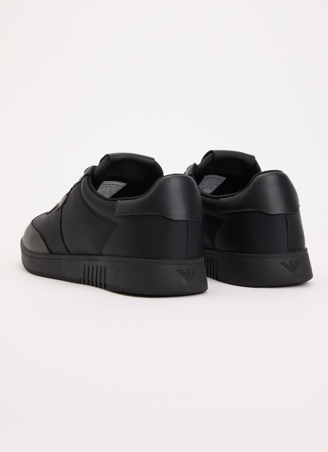 Armani Sneaker met leren details - achterkant 2 zwart