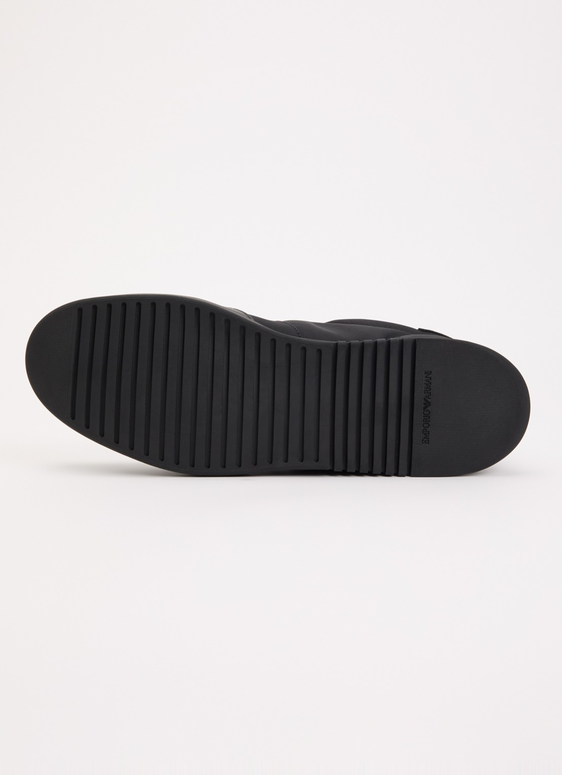 Armani Sneaker met leren details - detail 5 zwart