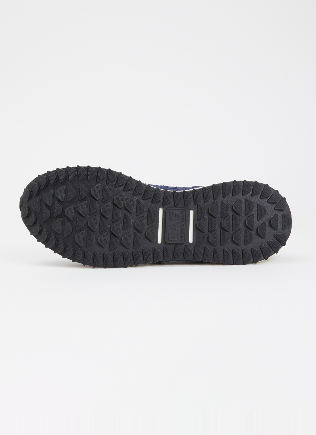 Armani Sneaker met logo en suède details - detail 5 indigo