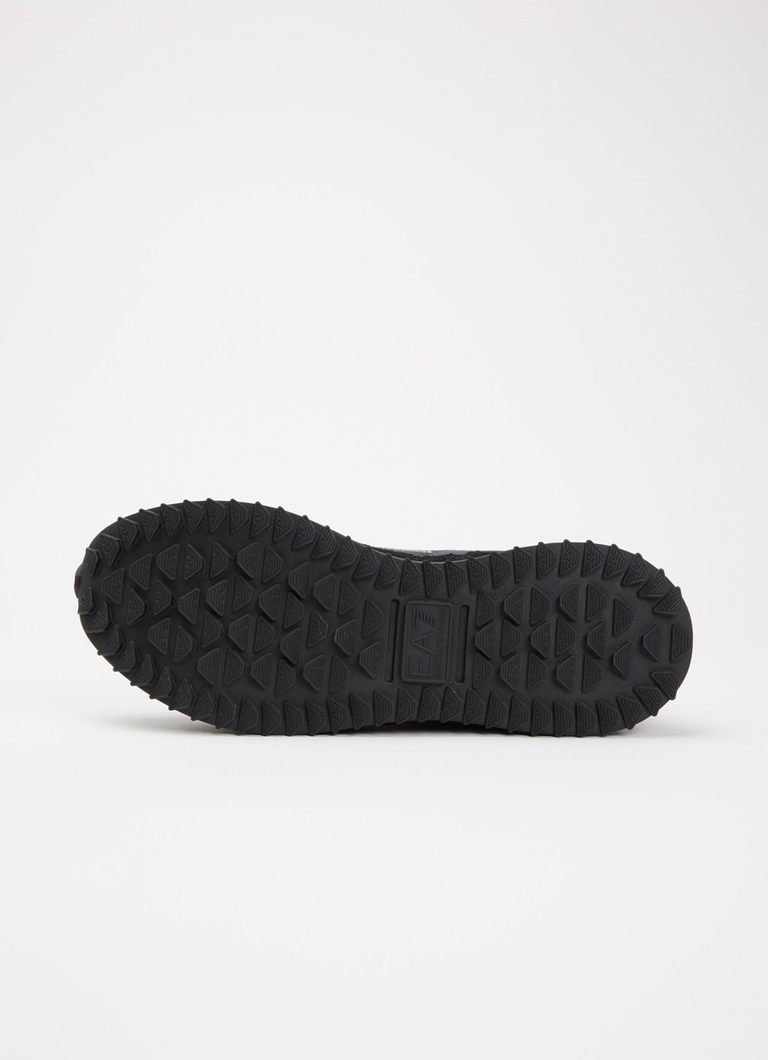Armani Sneaker met logo en suède details - detail 4 zwart