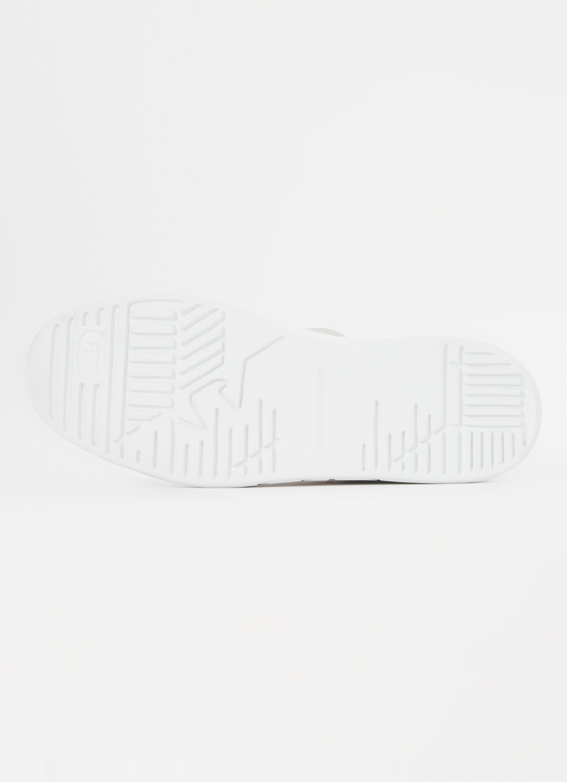 Armani Sneaker met logo van leer  - detail 3 beige