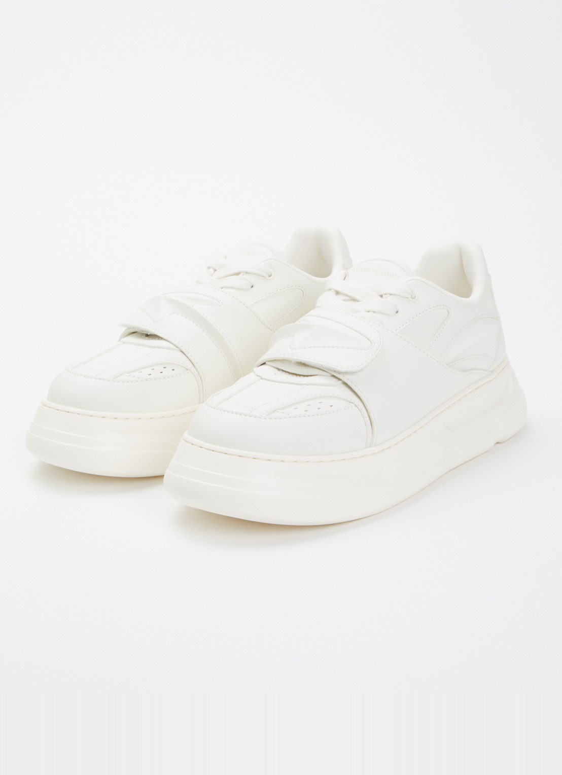 Armani Sneaker met logo - detail 2 gebroken wit