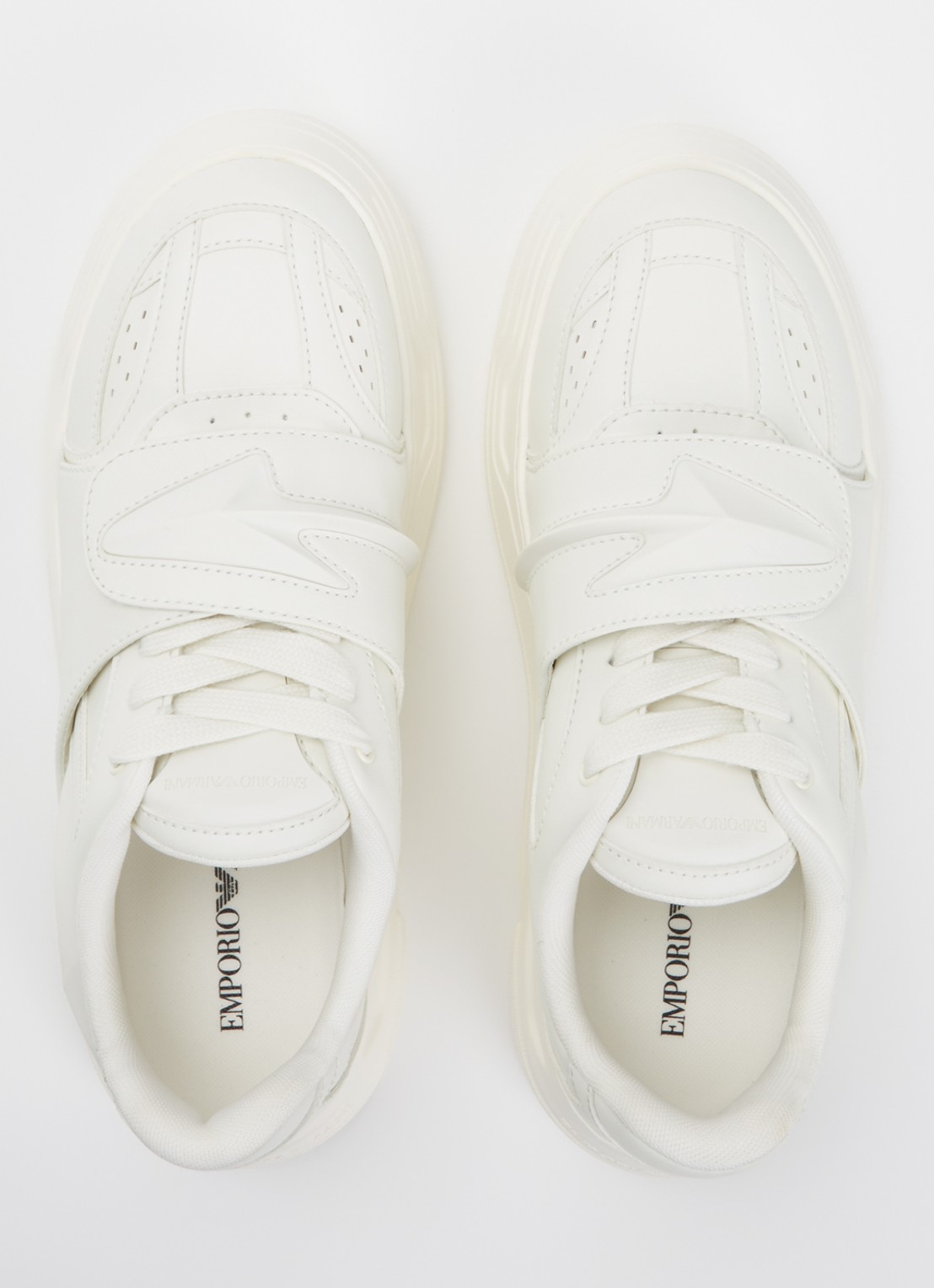 Armani Sneaker met logo - detail 3 gebroken wit