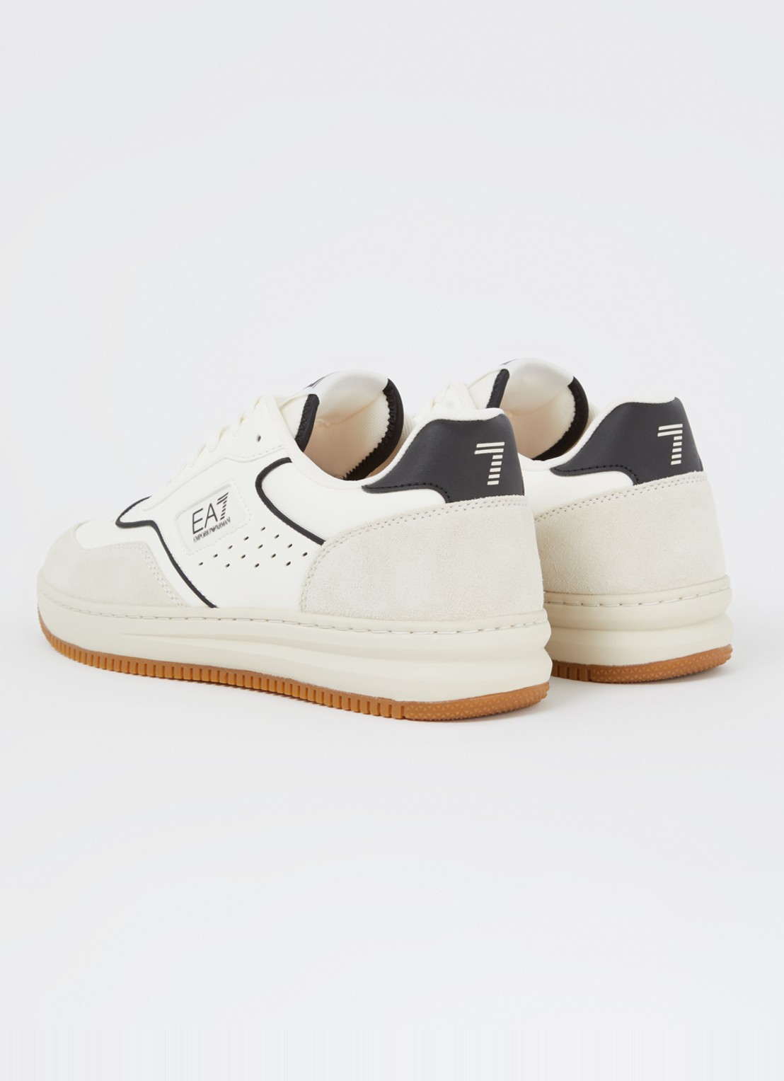 Armani Sneaker met logo - achterkant gebroken wit