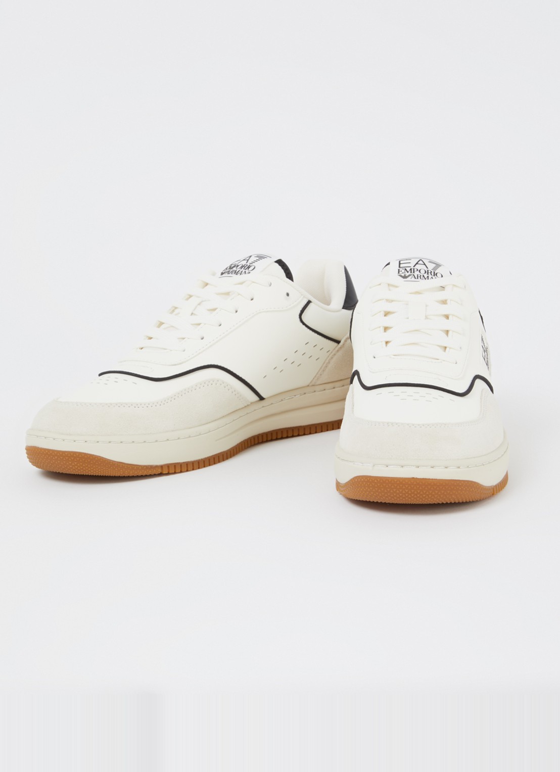 Armani Sneaker met logo - detail 2 gebroken wit