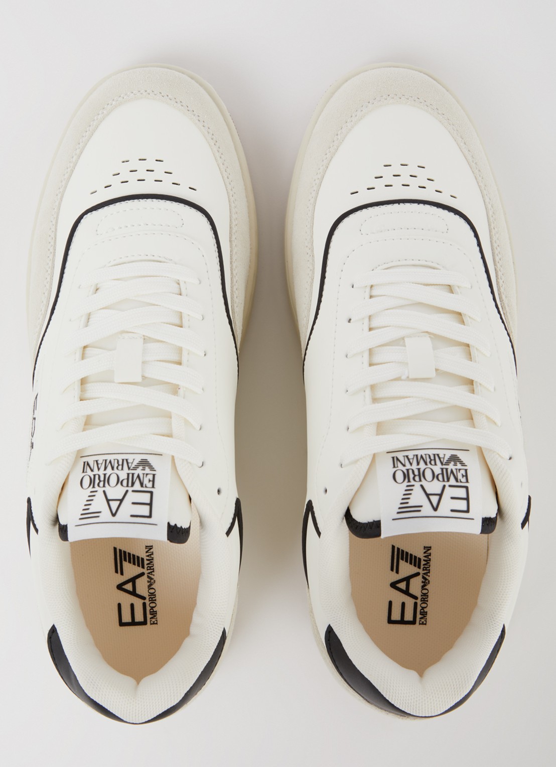 Armani Sneaker met logo - detail 3 gebroken wit