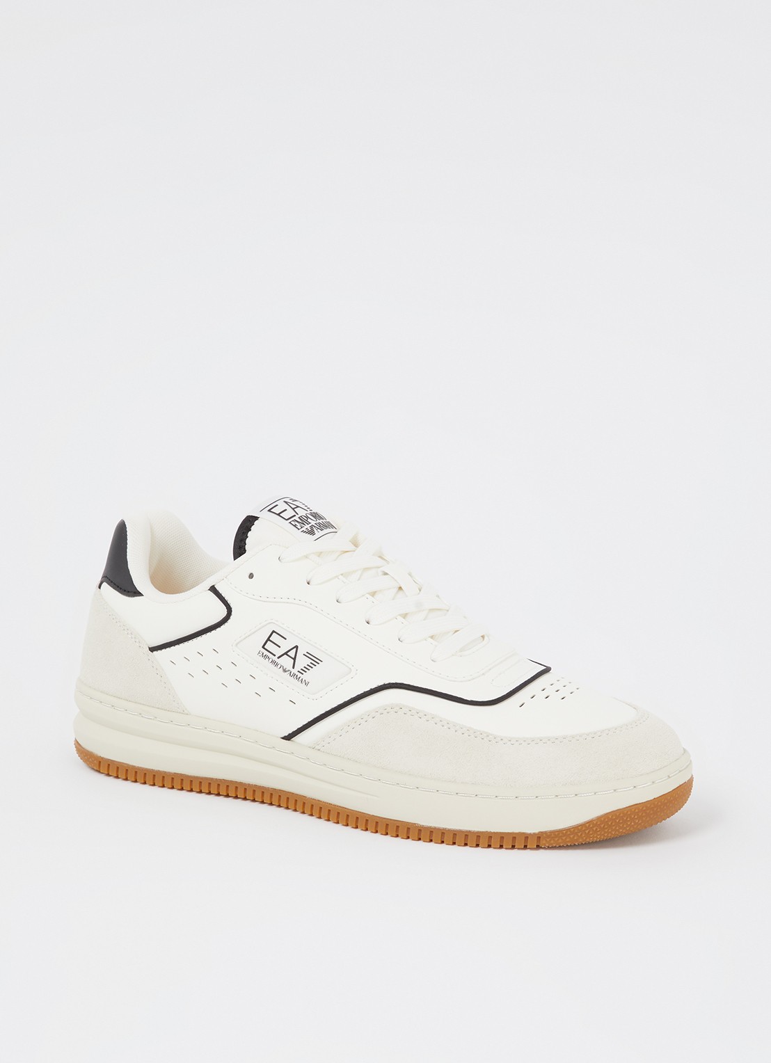 Armani Sneaker met logo - voorkant 5 gebroken wit