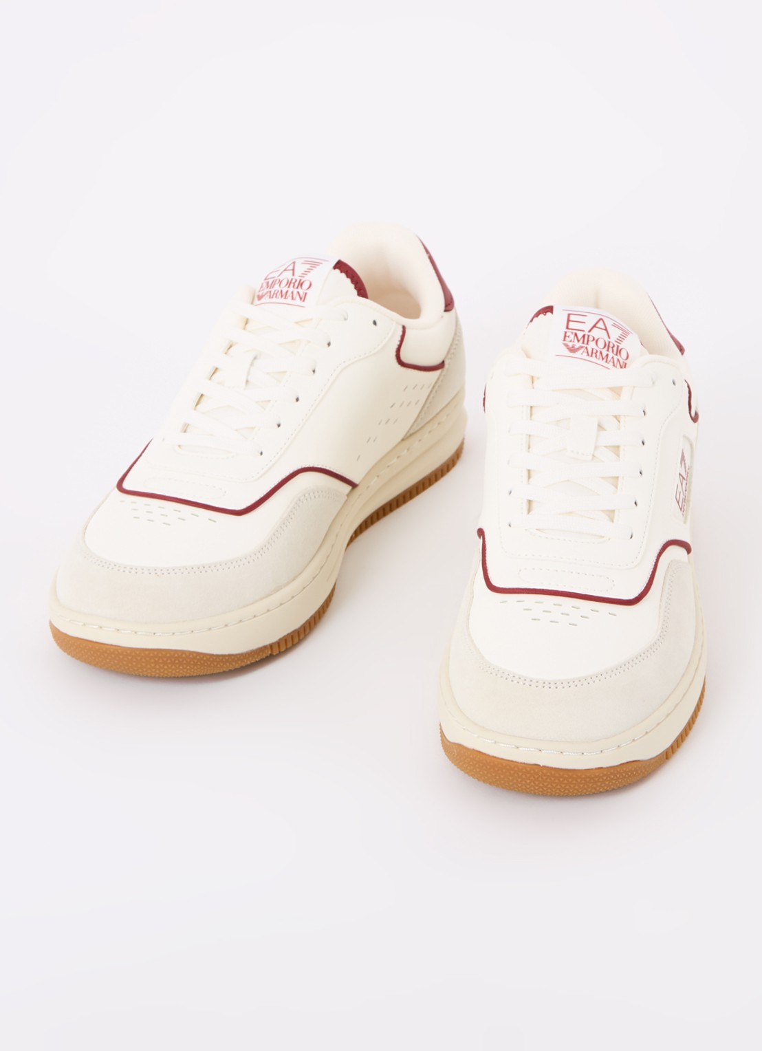 Armani Sneaker met logo - detail rood