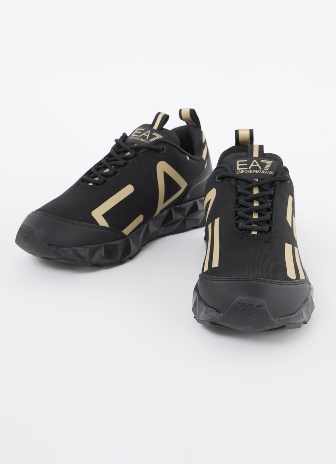 Armani Sneaker met logo - detail 3 zwart