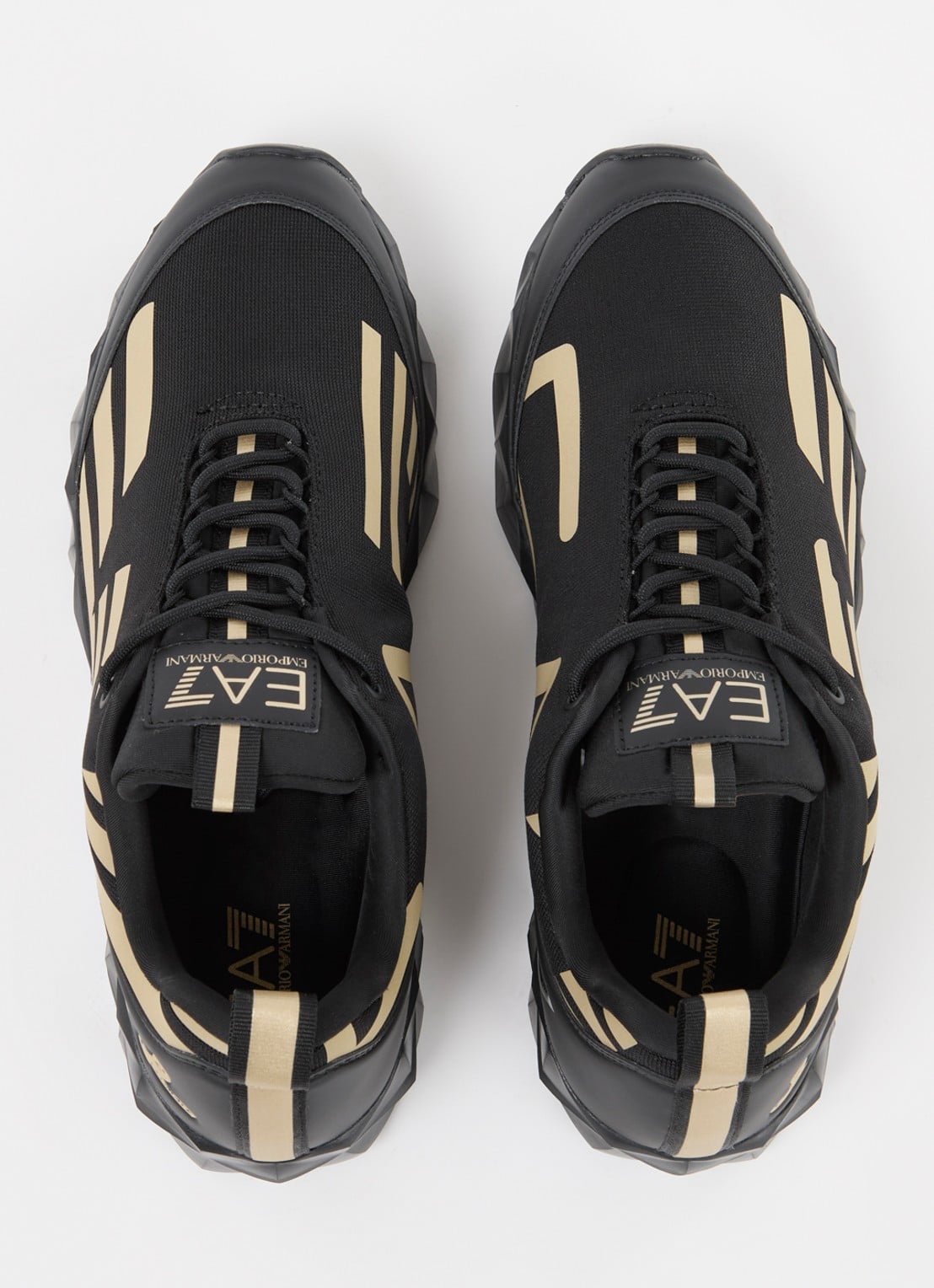 Armani Sneaker met logo - detail 4 zwart