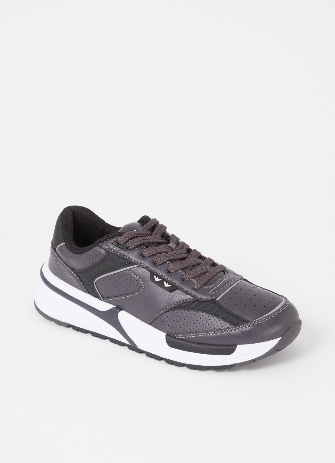 Armani Sneaker met logo - voorkant 2 zwart
