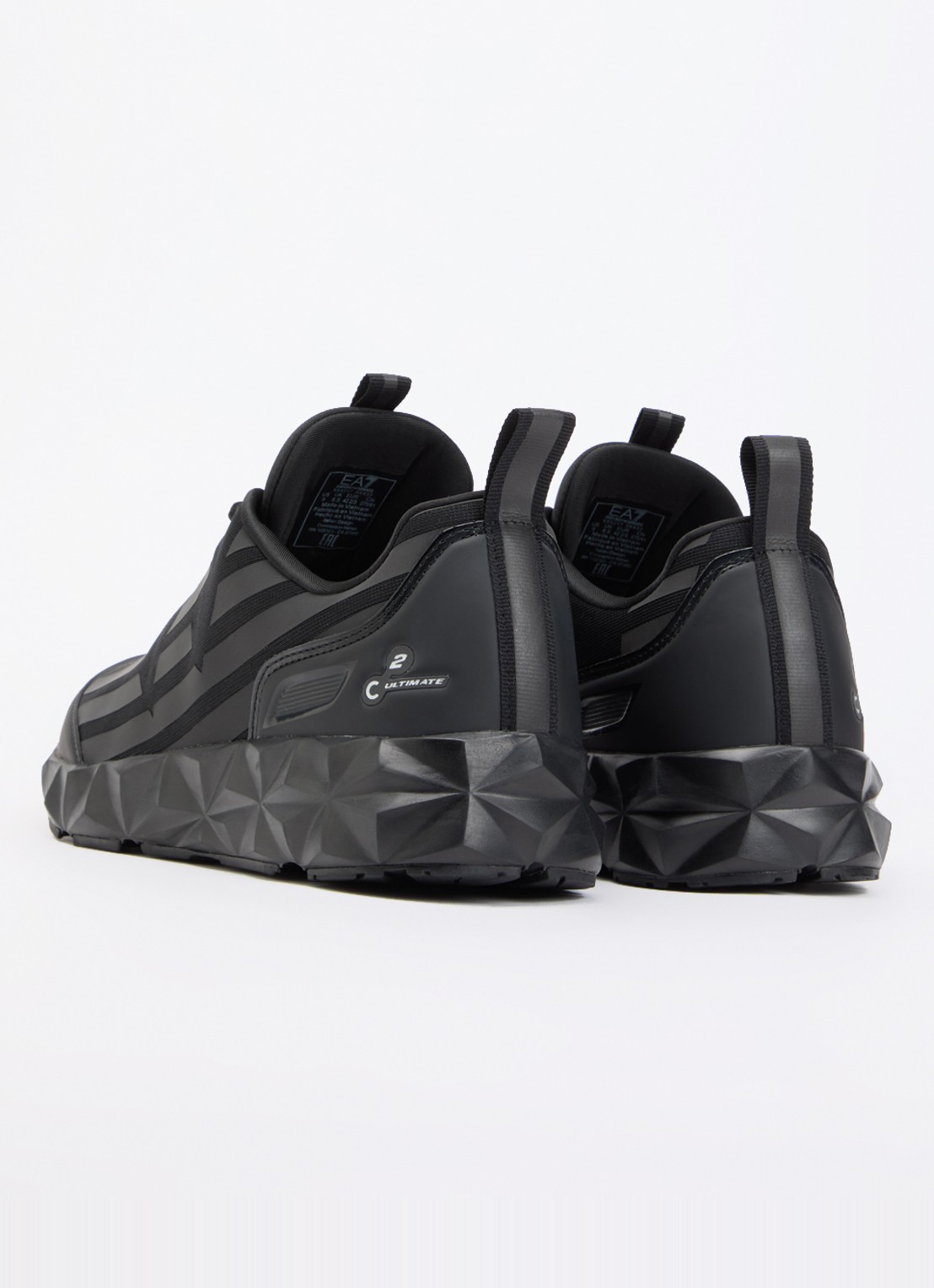 Armani Sneaker met logo - achterkant diepzwart