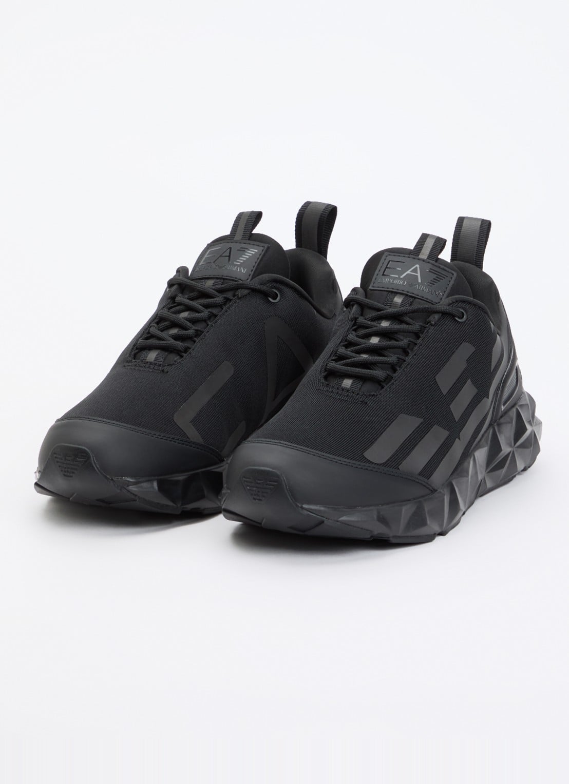 Armani Sneaker met logo - detail 3 diepzwart