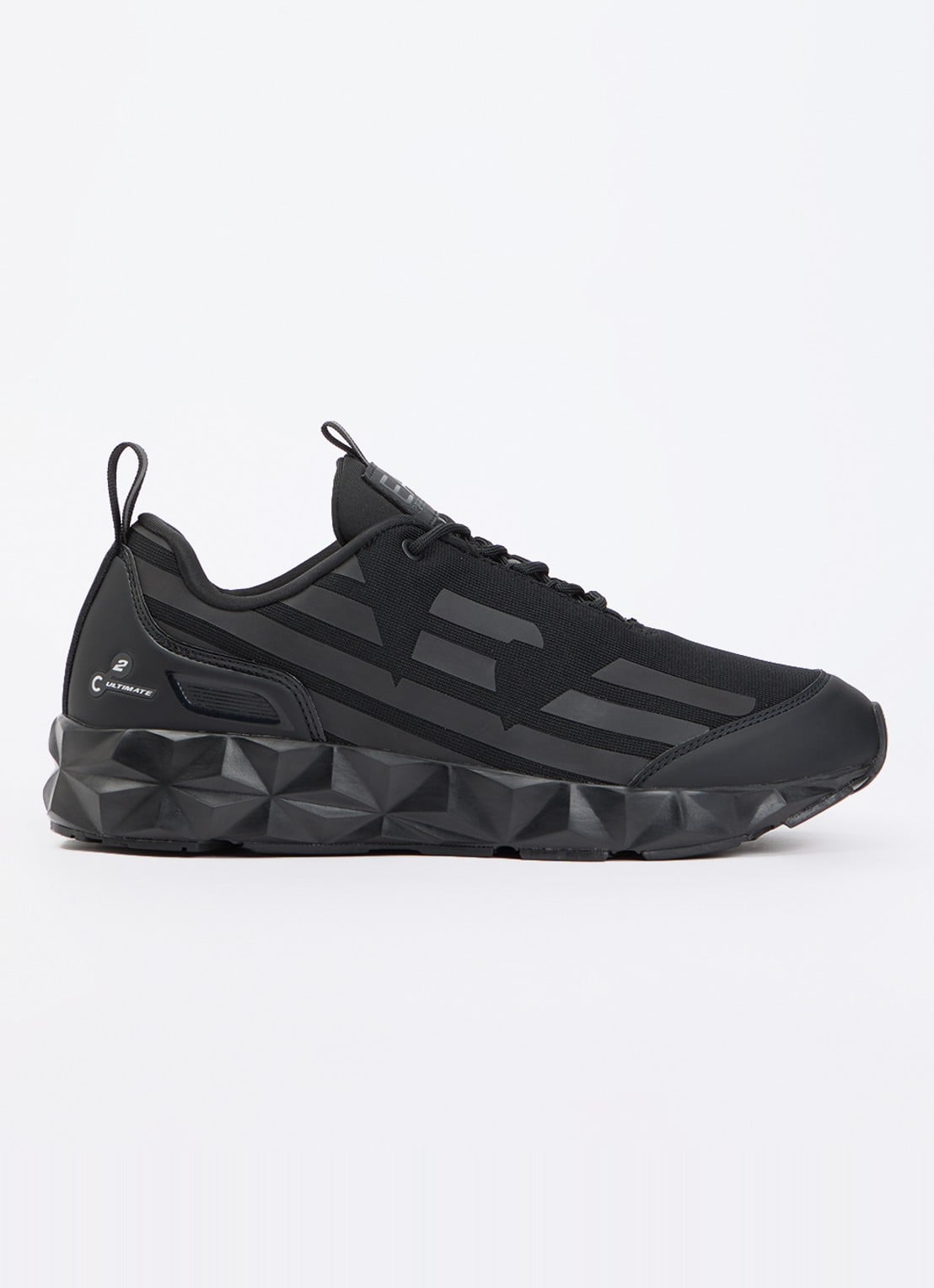 Armani Sneaker met logo - voorkant 2 diepzwart