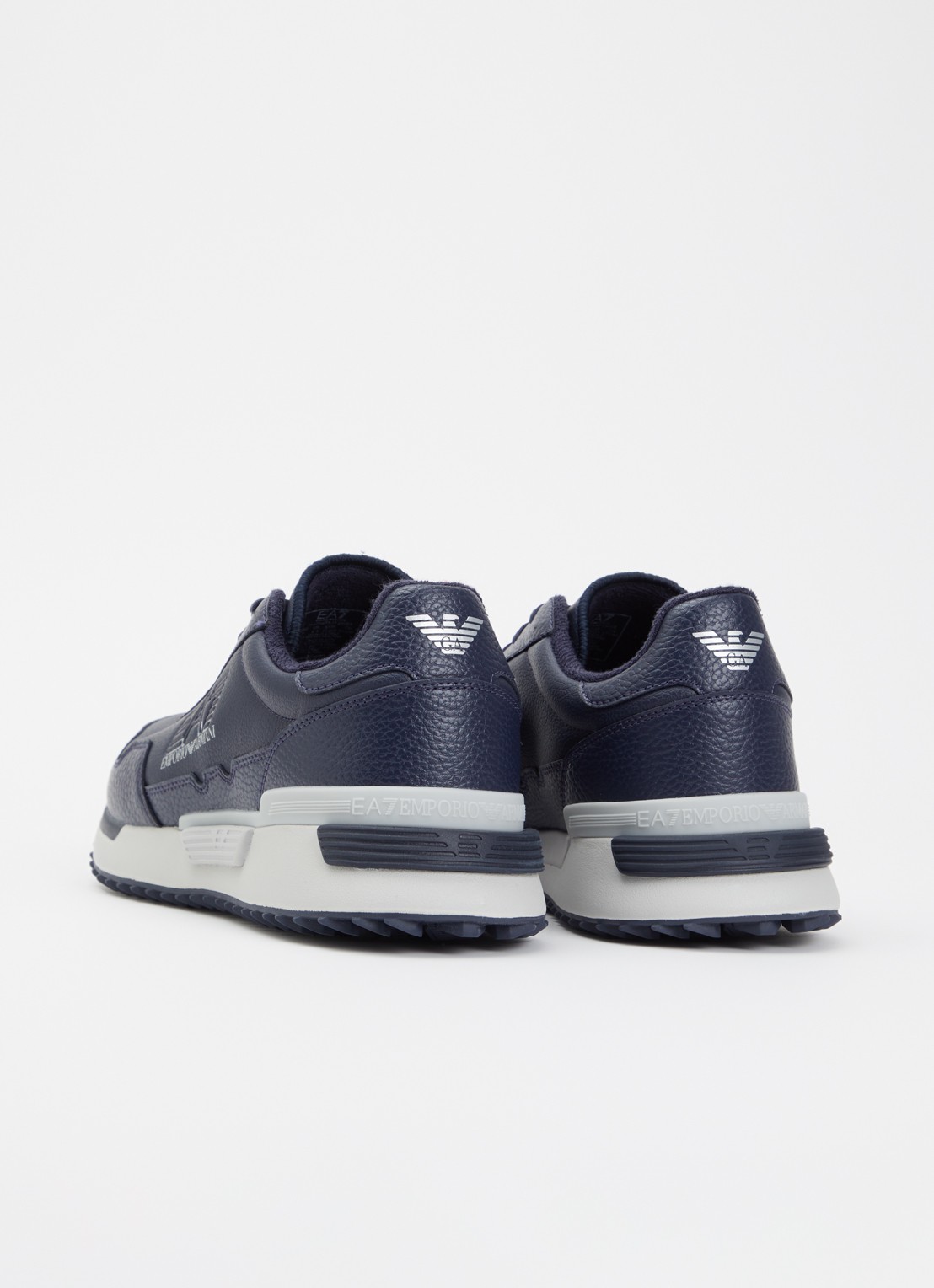 Armani Sneaker met logo - achterkant 4 donkerblauw