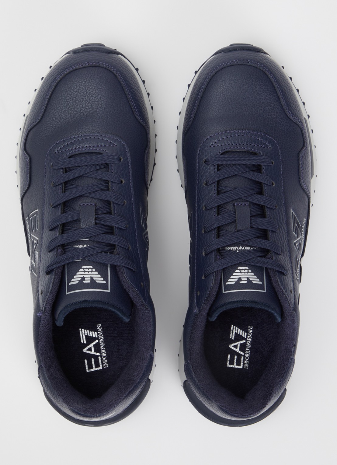 Armani Sneaker met logo - detail 2 donkerblauw