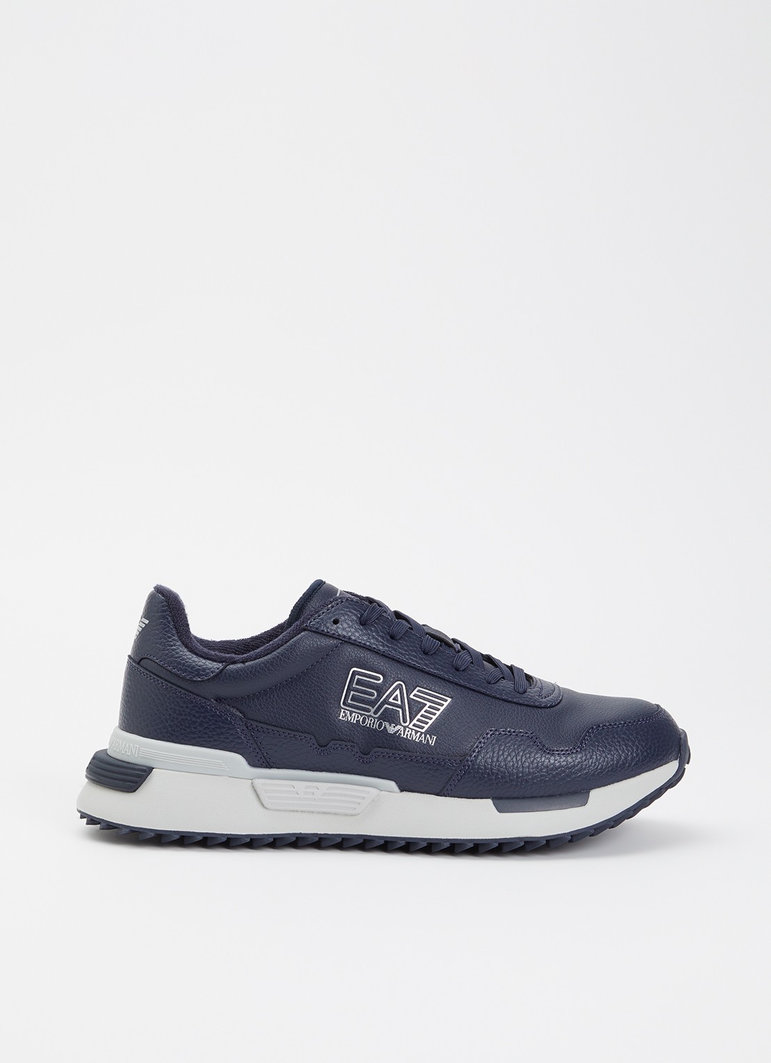 Armani Sneaker met logo - voorkant 5 donkerblauw