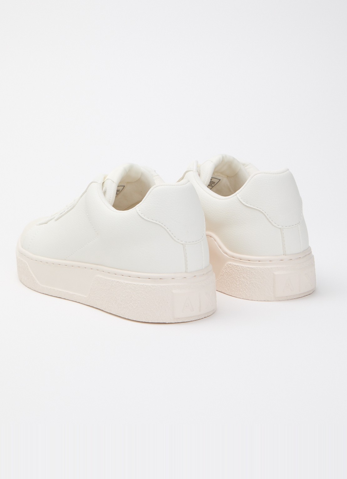 Armani Sneaker met logo - achterkant 2 gebroken wit