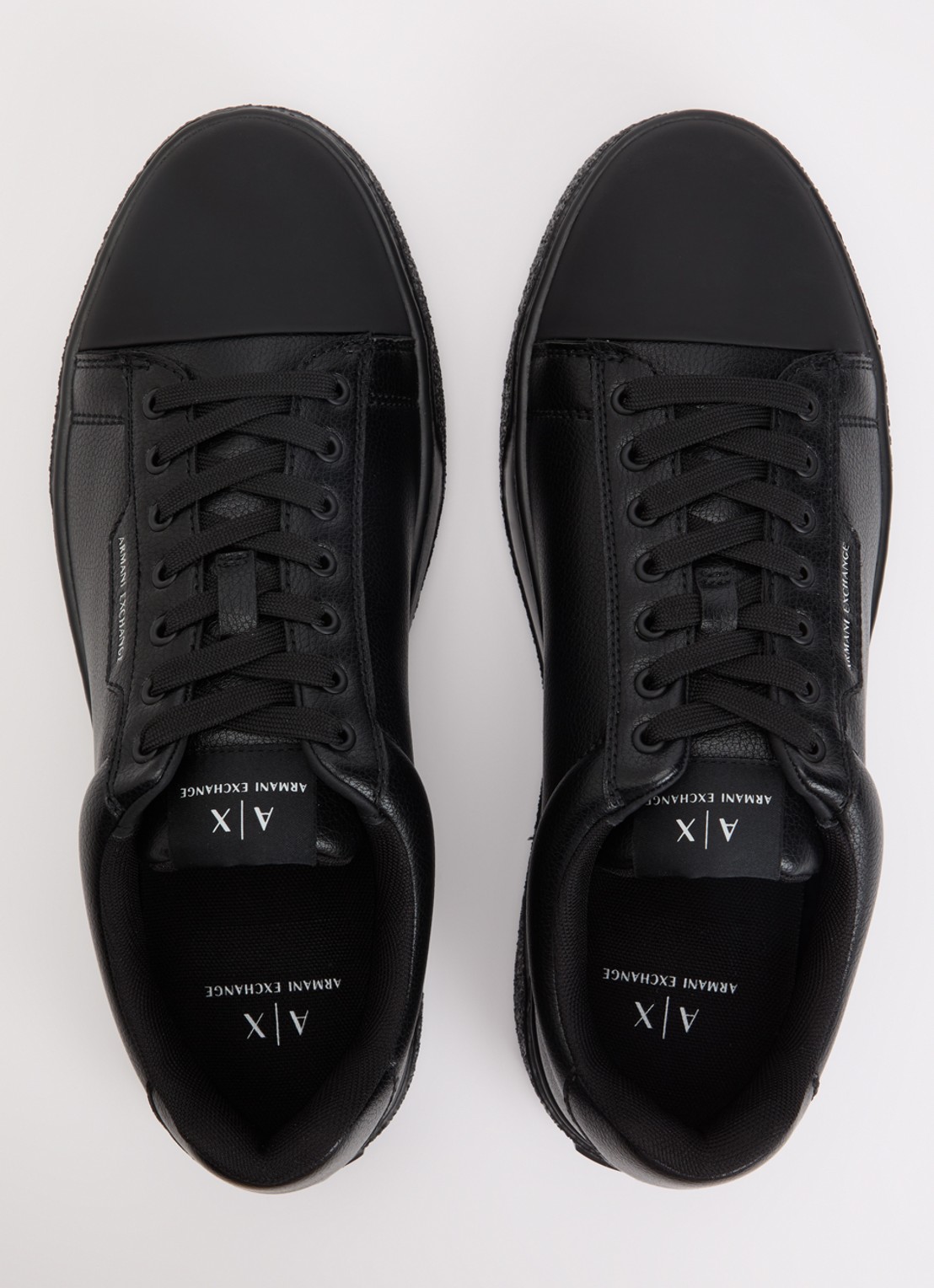 Armani Sneaker met logo - detail 4 zwart