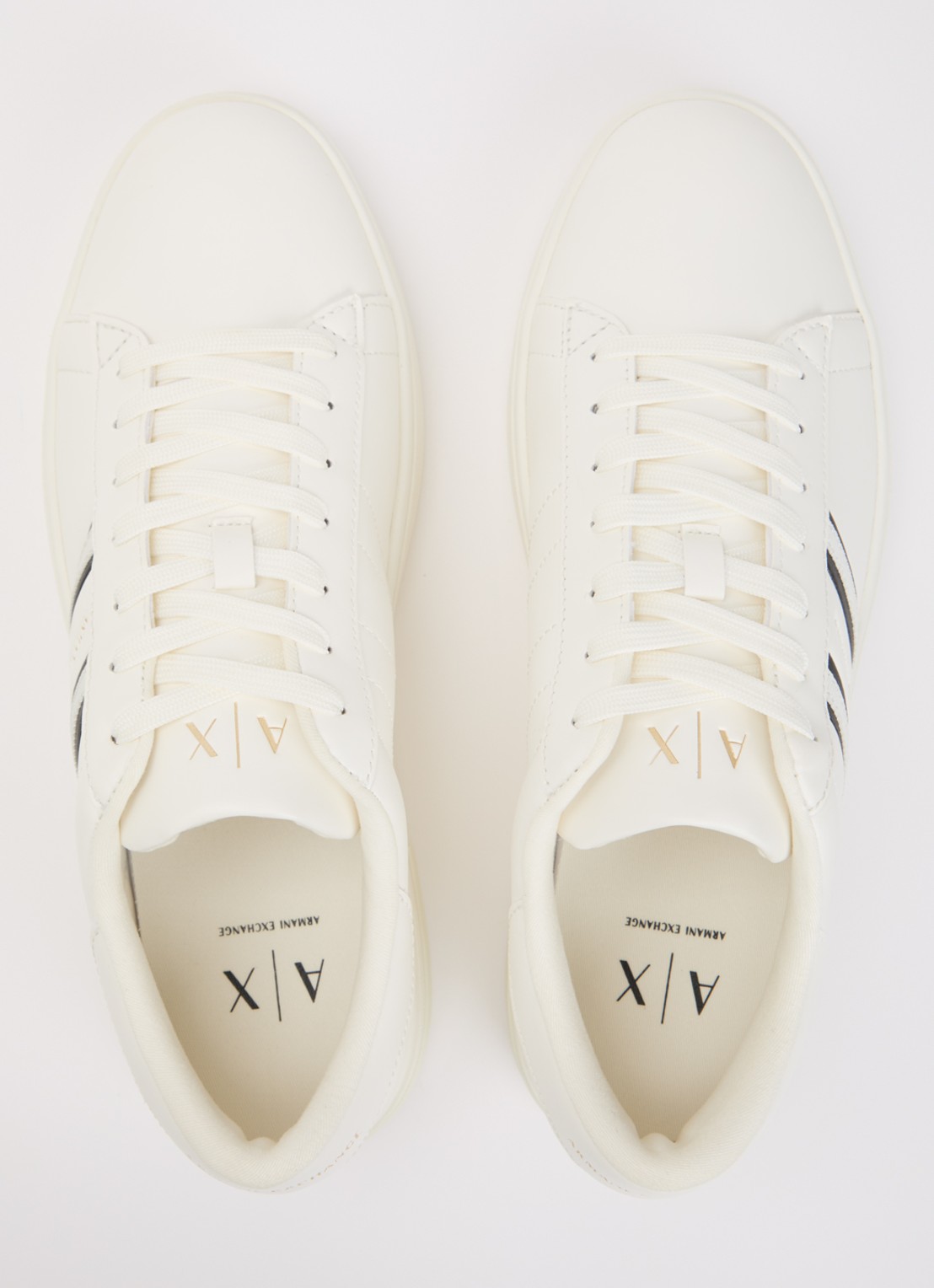 Armani Sneaker met logo - detail 4 gebroken wit