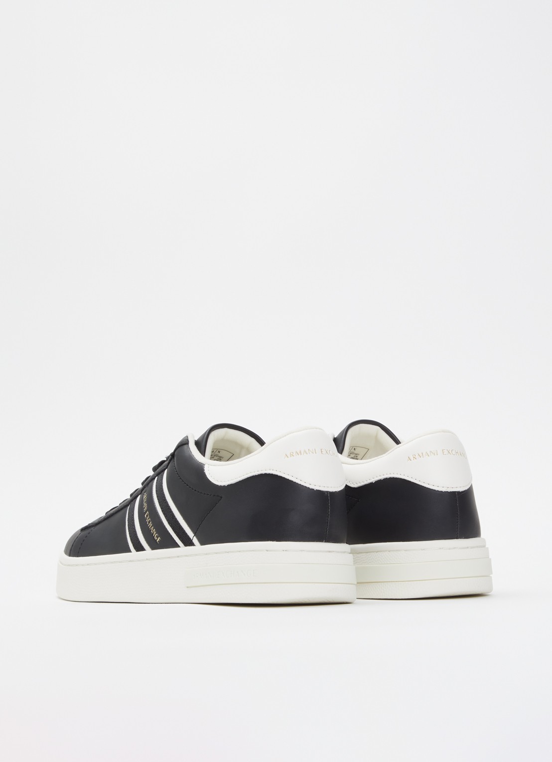 Armani Sneaker met logo - achterkant 5 zwart