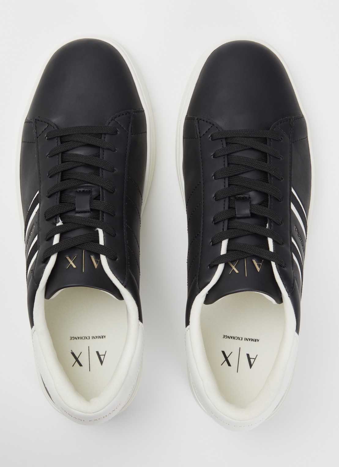 Armani Sneaker met logo - detail 3 zwart