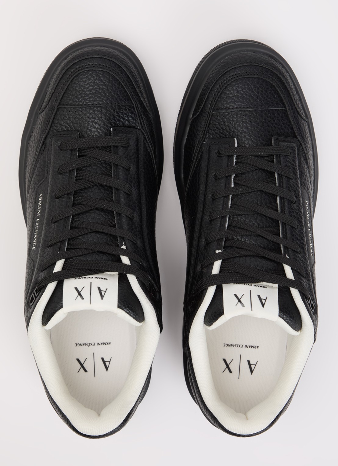 Armani Sneaker met logo - detail 4 zwart