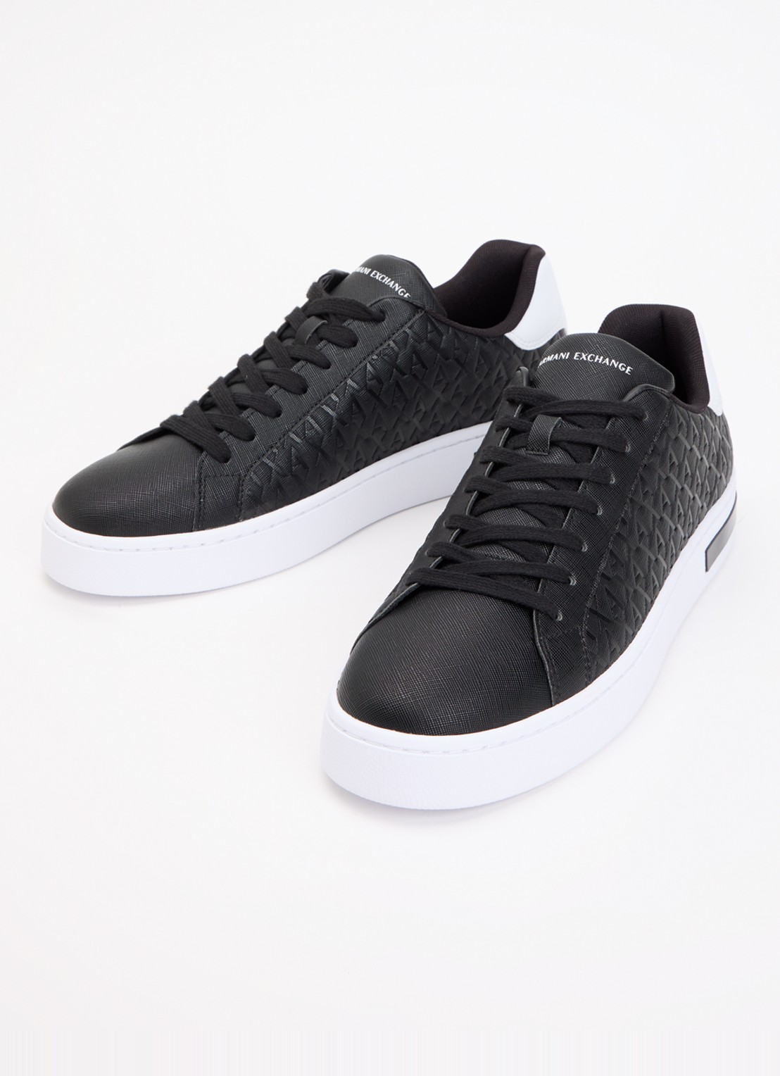 Armani Sneaker met logoprint - detail 2 zwart