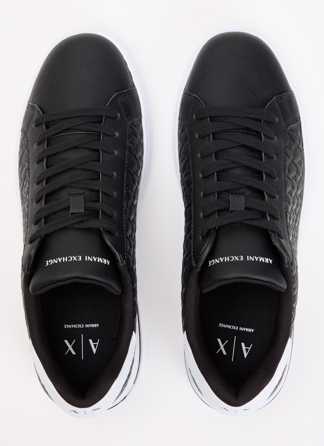 Armani Sneaker met logoprint - detail 3 zwart