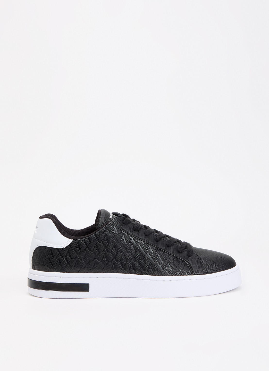 Armani Sneaker met logoprint - voorkant 5 zwart