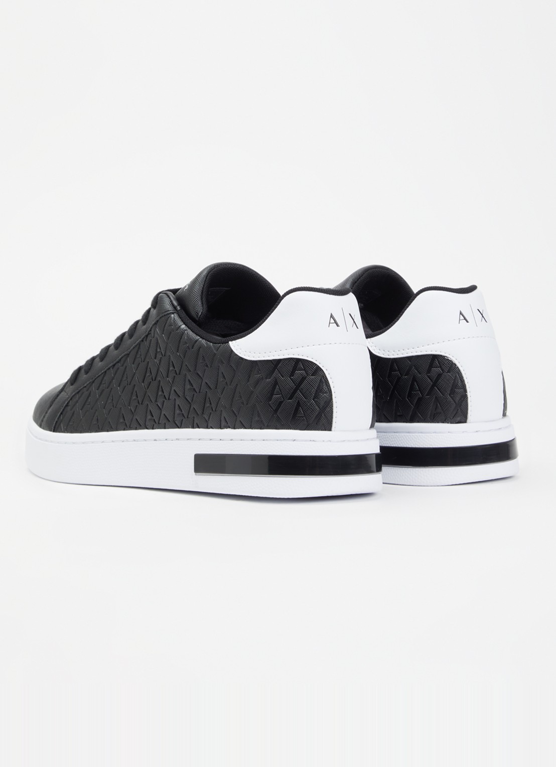 Armani Sneaker met logoprint - achterkant 2 zwart