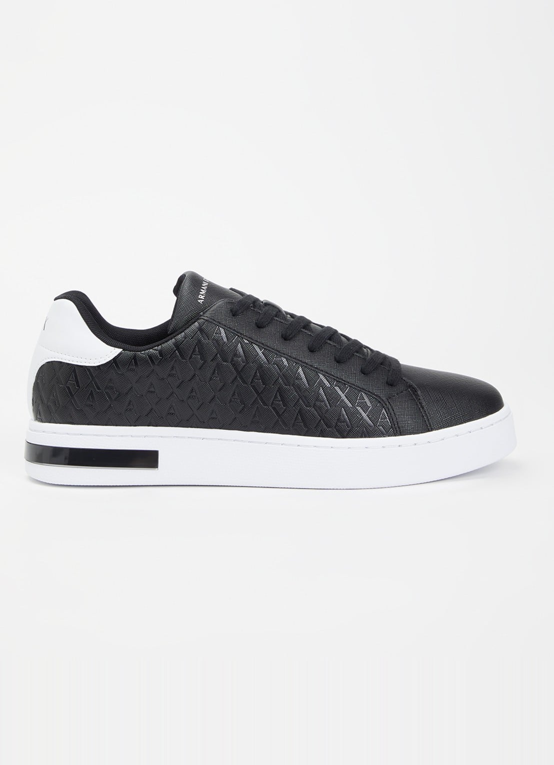 Armani Sneaker met logoprint - voorkant zwart