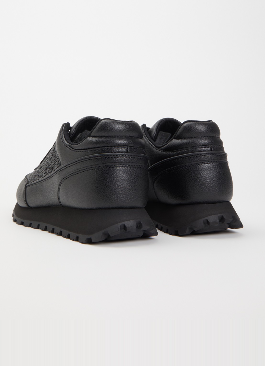 Armani Sneaker met logoprint - achterkant 2 zwart