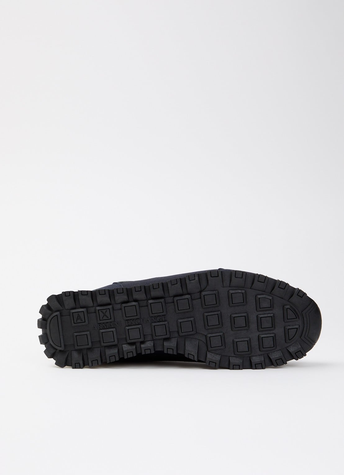 Armani Sneaker met mesh details en logo - detail 5 donkerblauw