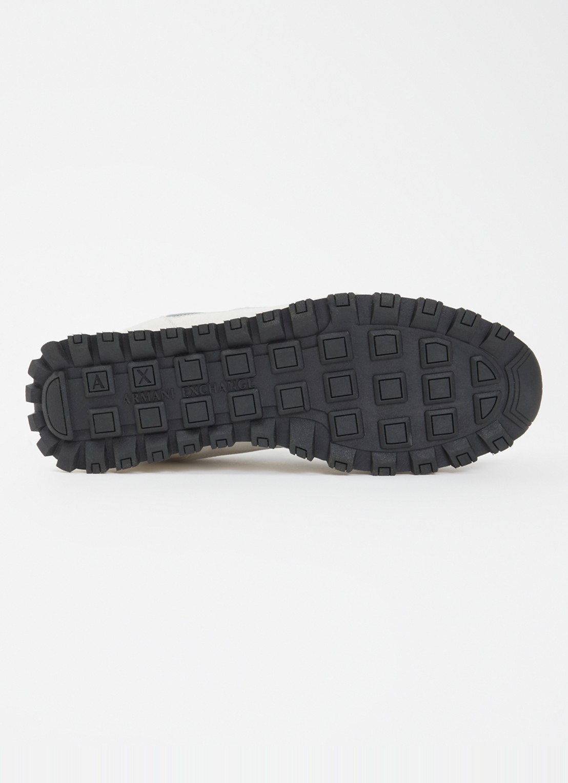 Armani Sneaker met mesh details en logo - detail 5 lichtgrijs