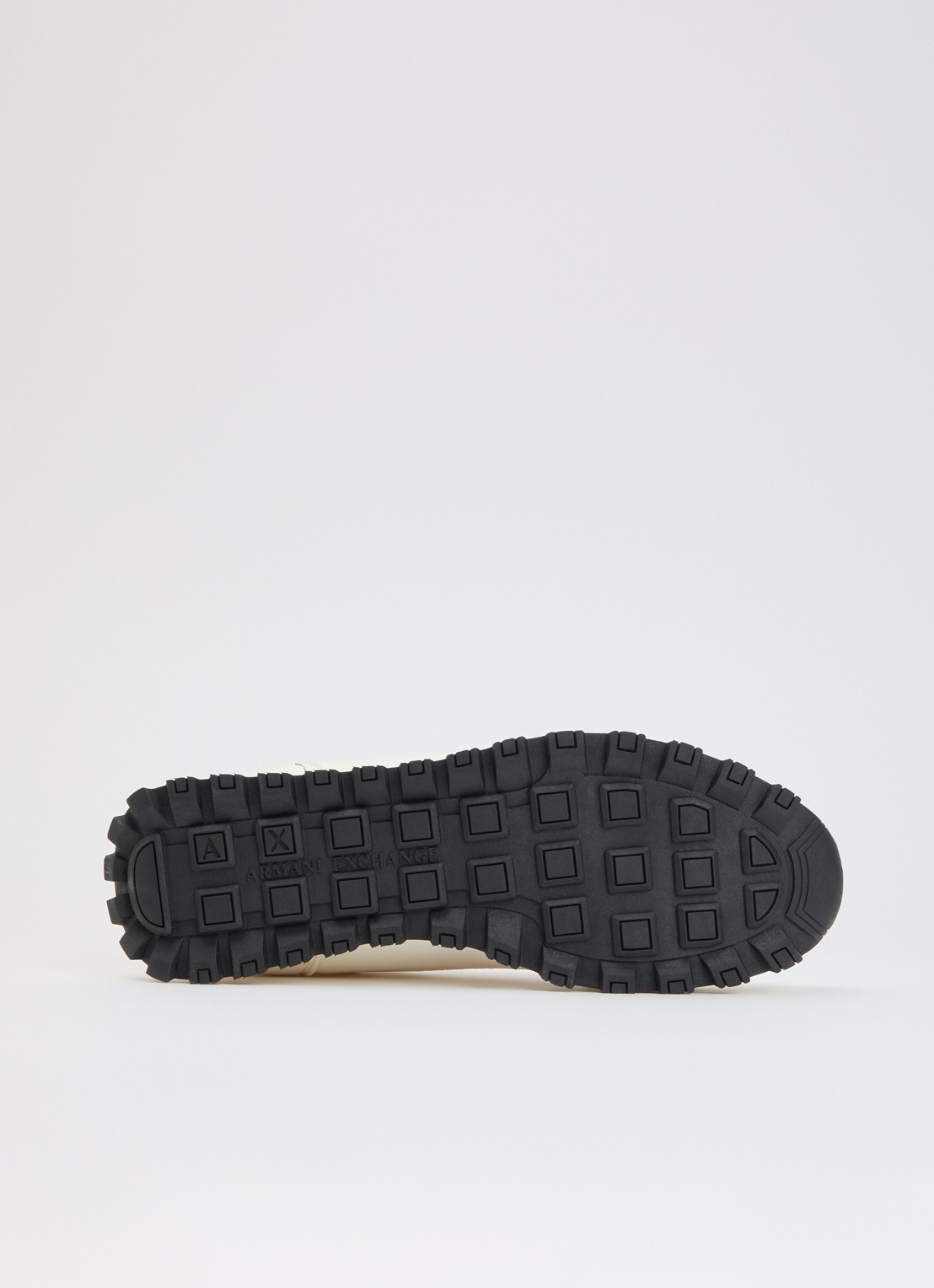 Armani Sneaker met mesh details en logo - detail 4 ivoor