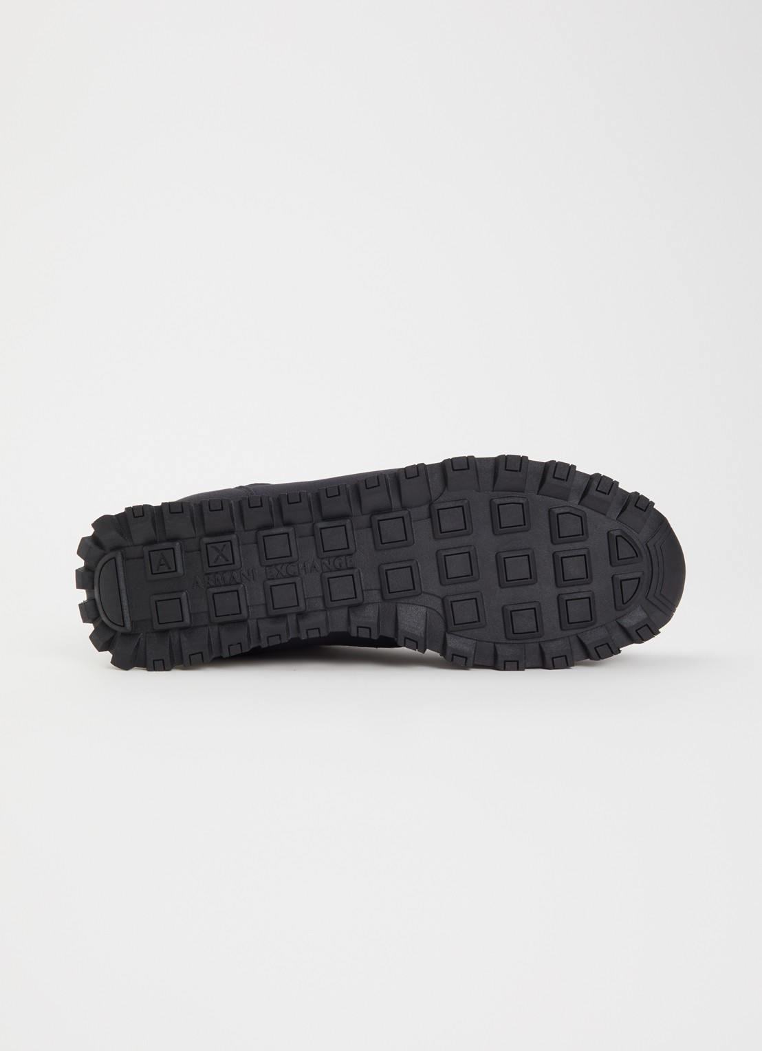 Armani Sneaker met mesh details en logo - detail 5 middengrijs