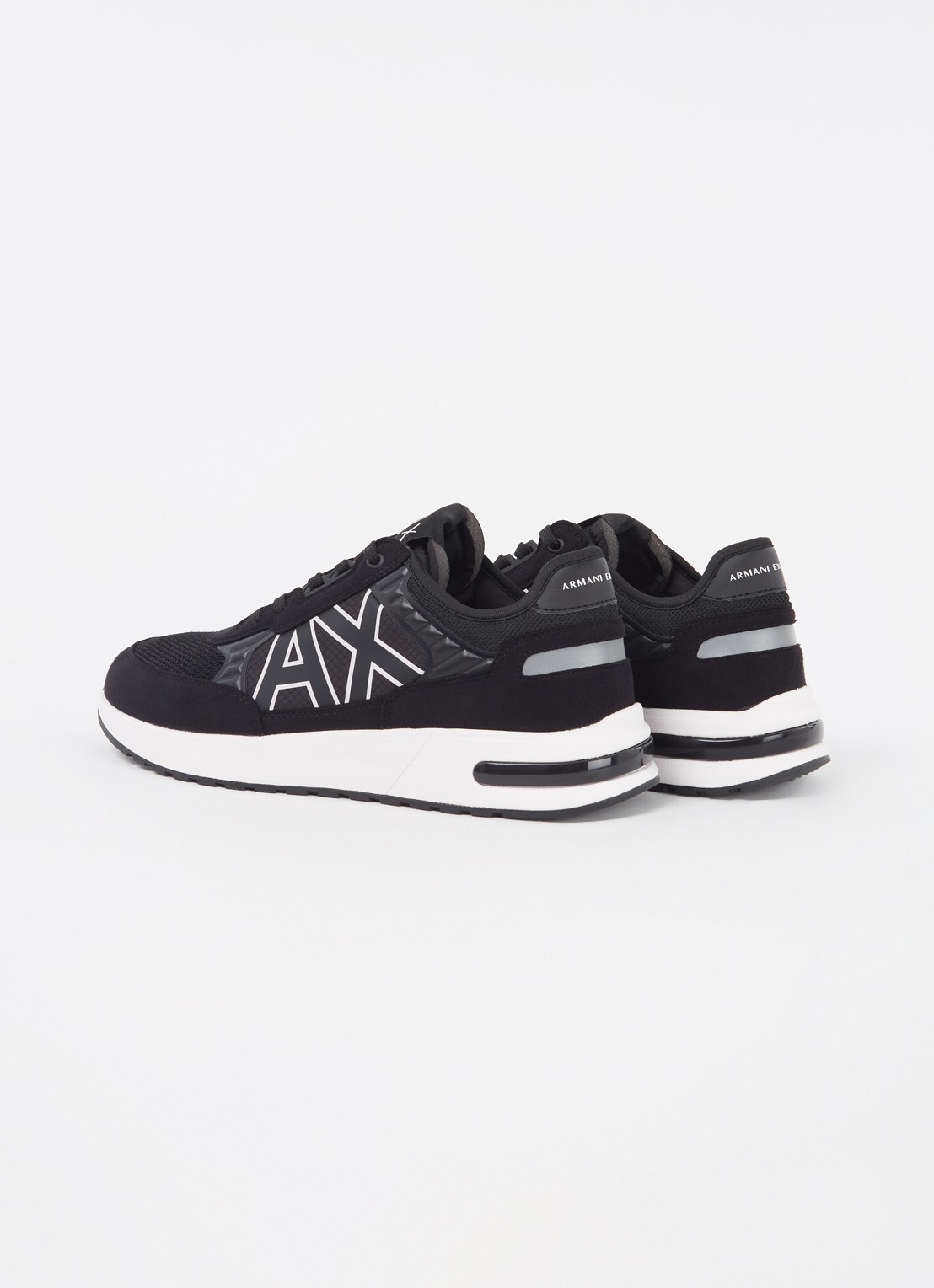 Armani Sneaker met mesh details - detail 3 black