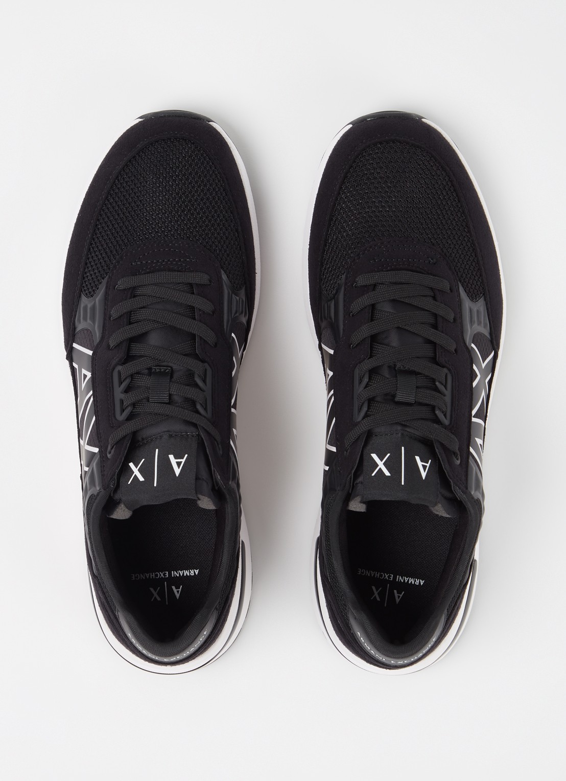Armani Sneaker met mesh details - detail 4 black