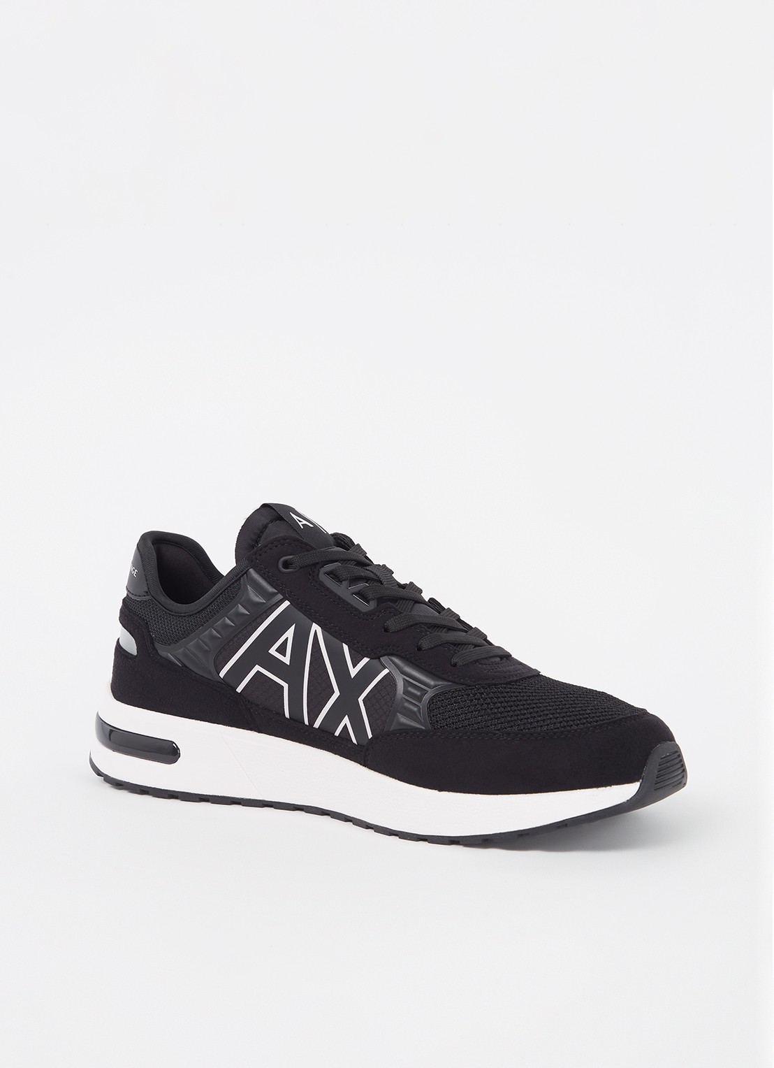 Armani Sneaker met mesh details - voorkant black