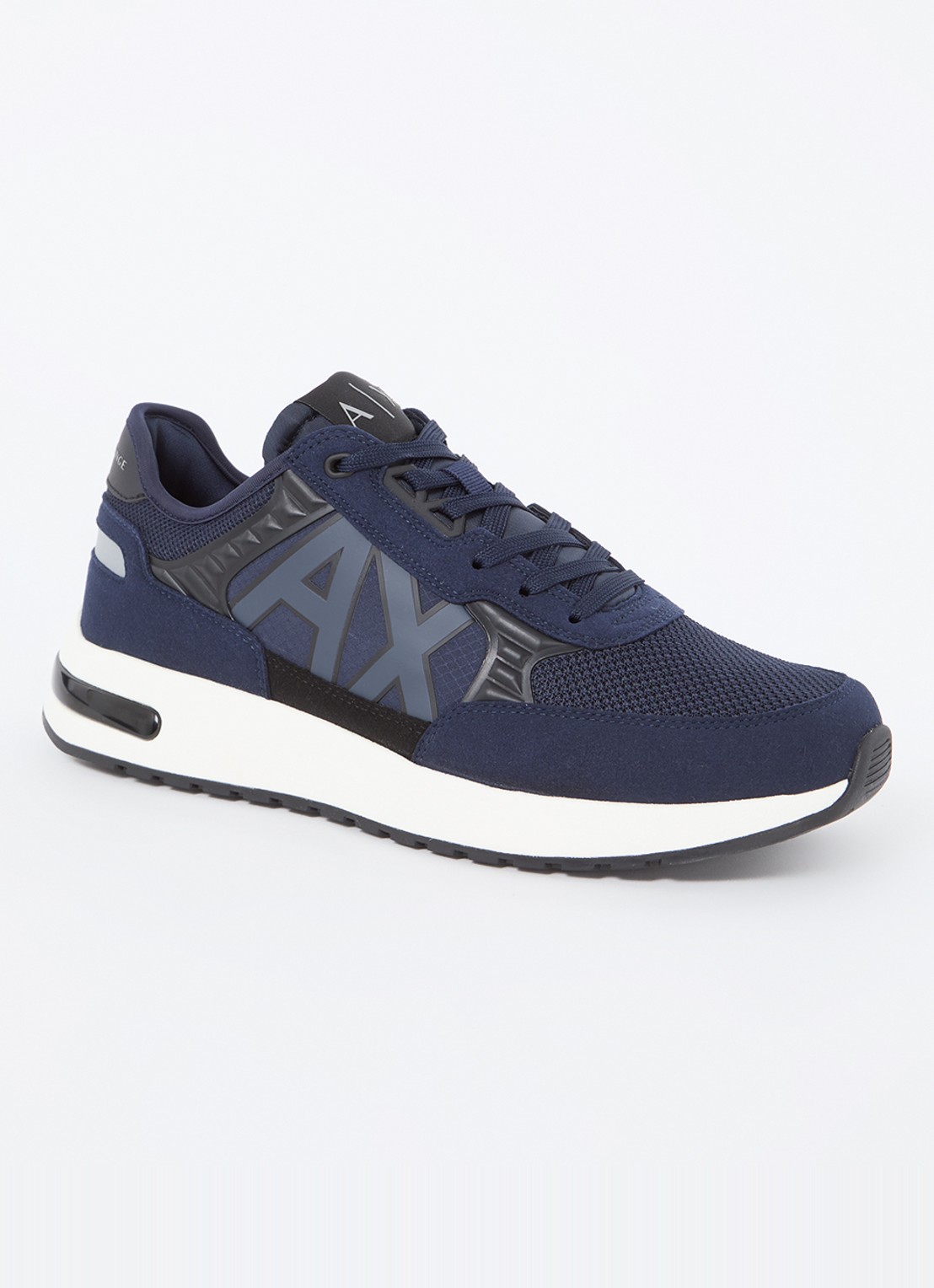 Armani Sneaker met mesh details - voorkant donkerblauw